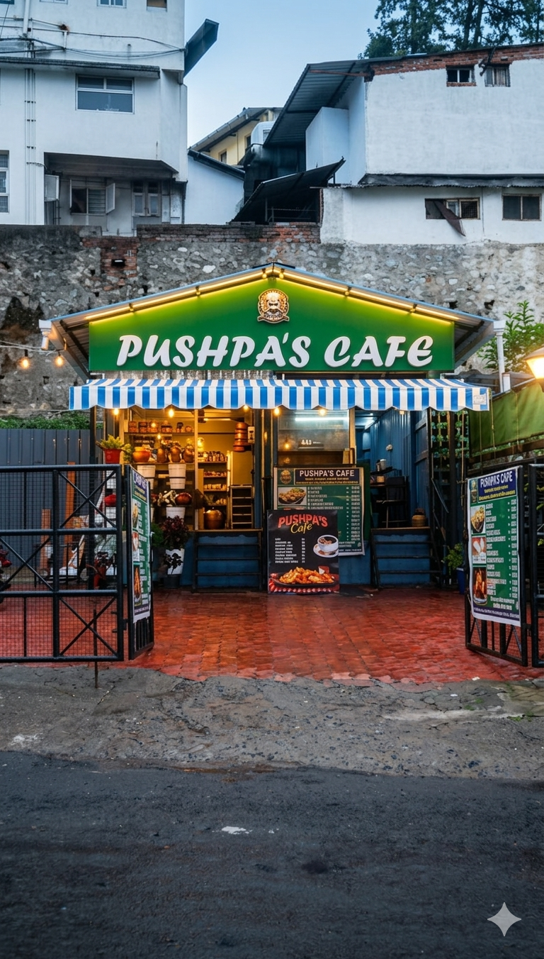 Pushpa's Cafe Exterior
